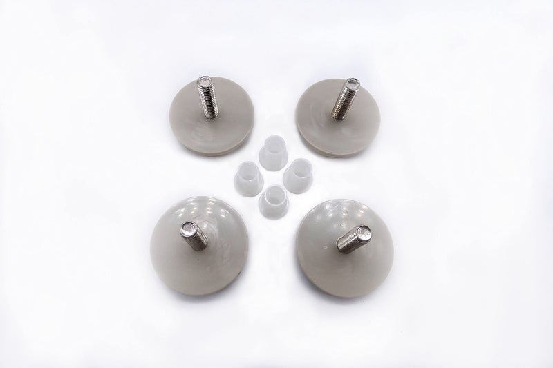 Shepherd Hardware شيفرد هاردوير 9908 دعامات أثاث بعمود مخروطي من الفelt بقطر 1/4 بوصة، 4 قطع، تان - Image 2