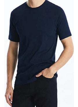 Men's Navy Blue 100% Cotton Crew Neck Short Sleeve T-Shirt - pzsku/ZA69A0A7AC4C77BCCDCDFZ/45/_/1728059842/ac9efeb6-432e-4b9c-96b0-fa445ea3f4a8