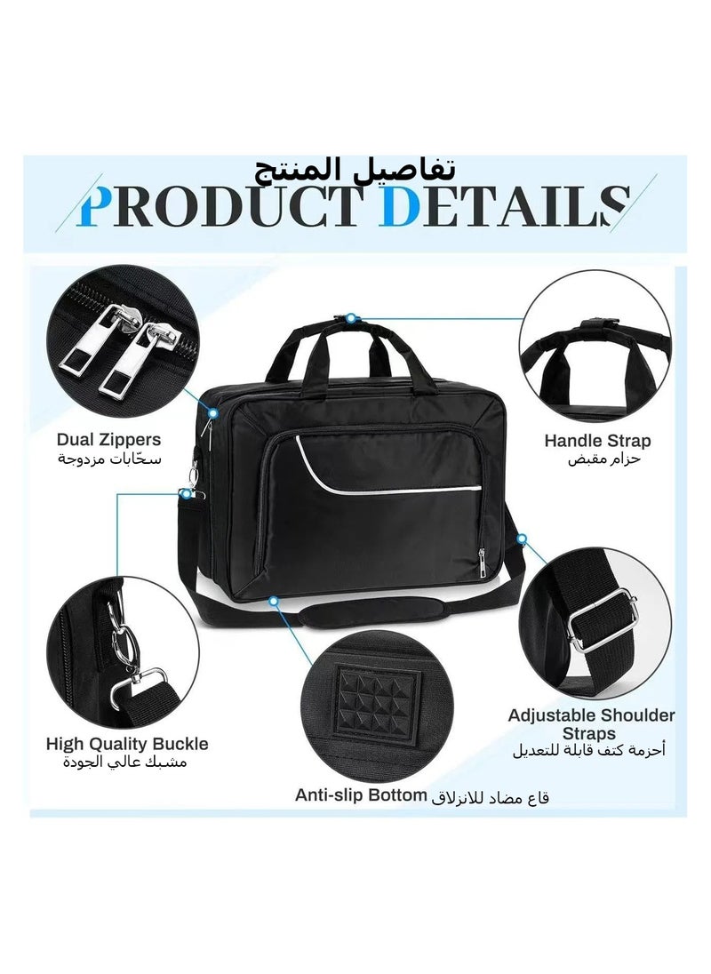PS5/ PS5 Slim Travel Case, for PS5 Bag Compatible with PlayStation 5 Console, for PS5 Travel Bag Playstation 5 Carrying Case Console Digital, Disk Edition, Controller, Stand, Game Cards(Black)