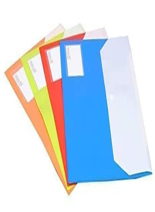 Hcs A4 Size Plastic File Folder With Sliding Bar Report Covers Pack Of 10 Transparent Document Organizer Binder For Presentations Resumes Certificates School Projects