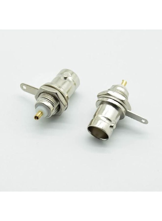 BNC Female Socket Solder Connector Panel Mount Coaxial Cable 5Pcs - Image 1