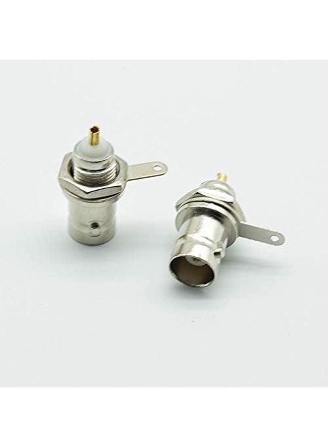 BNC Female Socket Solder Connector Panel Mount Coaxial Cable 5Pcs - Image 4