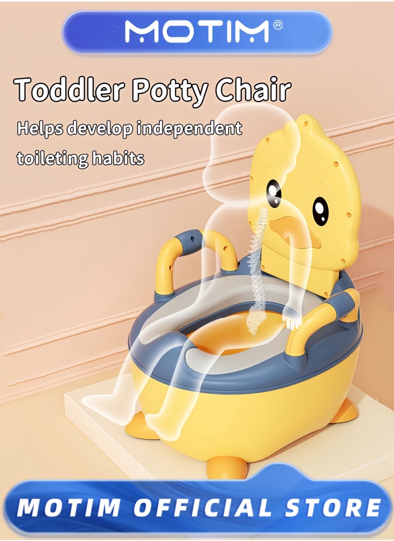 Motim - Toddler Potty Chair Realistic Potty Training Toilet for Boys and Girls Comfortable Potty Training Seat for Children with Lid Soft Seat 100pcs Bag - Image 1