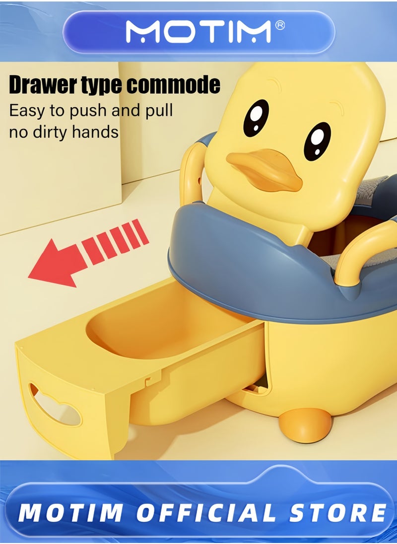 Motim - Toddler Potty Chair Realistic Potty Training Toilet for Boys and Girls Comfortable Potty Training Seat for Children with Lid Soft Seat 100pcs Bag - Image 1