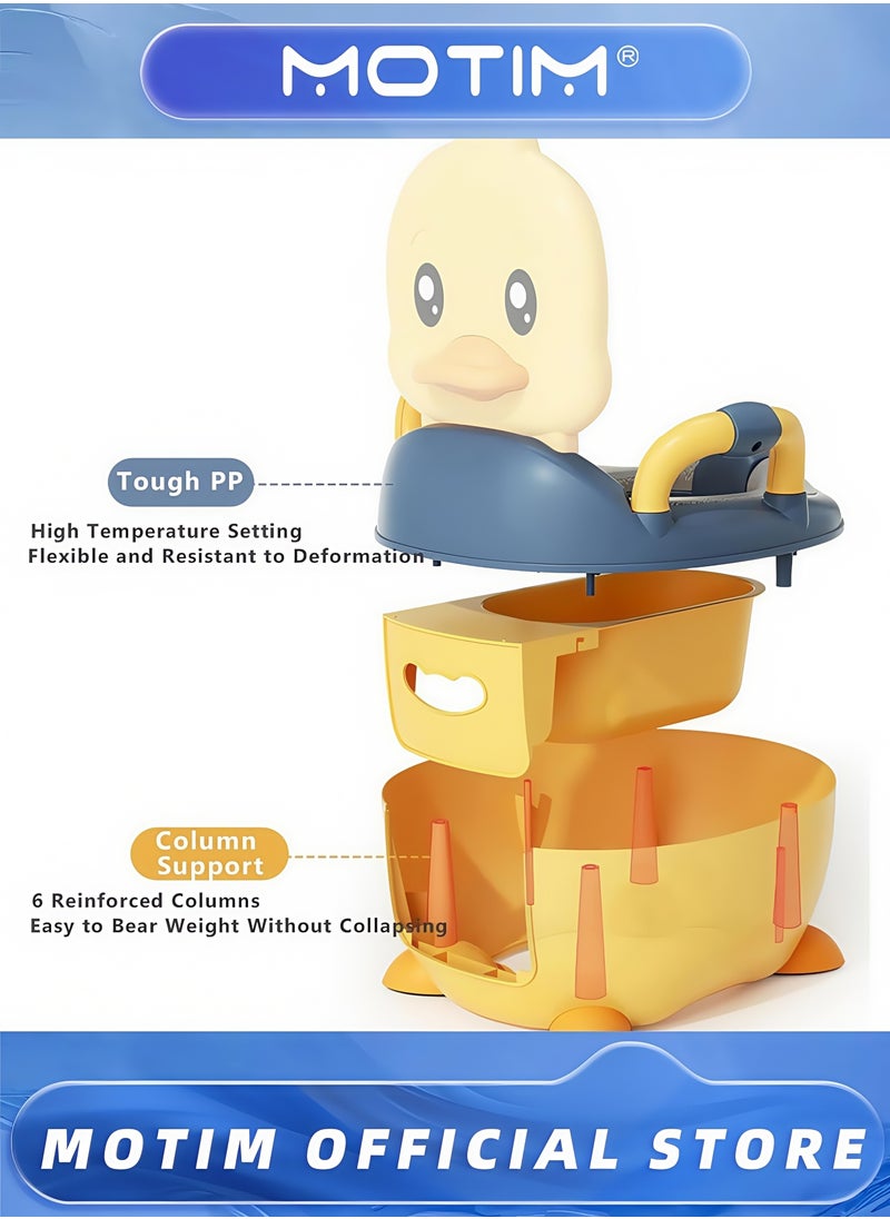 Motim - Toddler Potty Chair Realistic Potty Training Toilet for Boys and Girls Comfortable Potty Training Seat for Children with Lid Soft Seat 100pcs Bag - Image 1