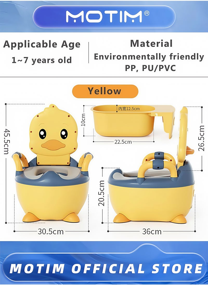 Motim - Toddler Potty Chair Realistic Potty Training Toilet for Boys and Girls Comfortable Potty Training Seat for Children with Lid Soft Seat 100pcs Bag - Image 1