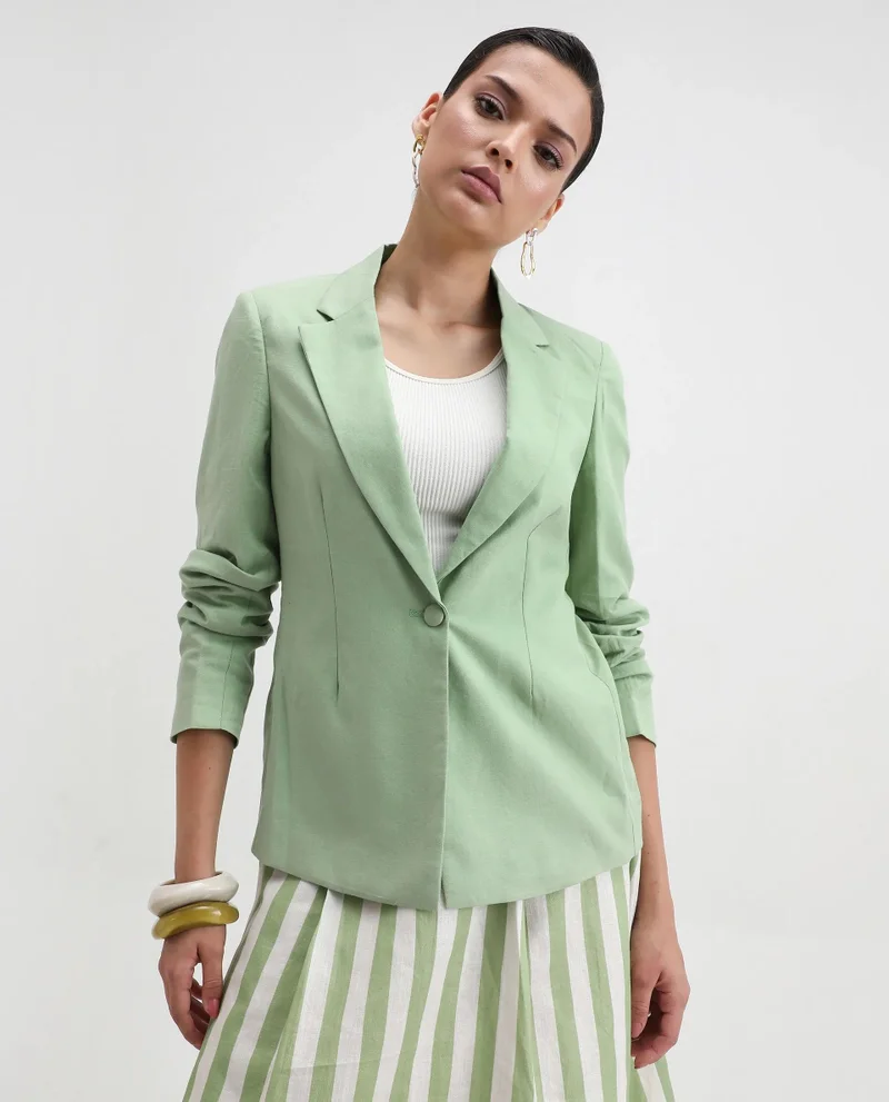 ريريزم Women's Linen Blazer
