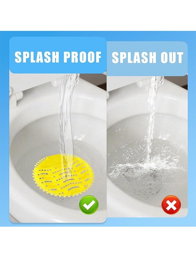 4 حزمة مزيل روائح مرشح المبولة، مزيل روائح المراحيض الرجال، وسادة مقاومة رش المبولة، سهولة التركيب والاستخدام في أوقات متعددة، مناسبة للمراحيض العامة (المحيط/البرتقالي/اللافندر/الليمون) - Image 4