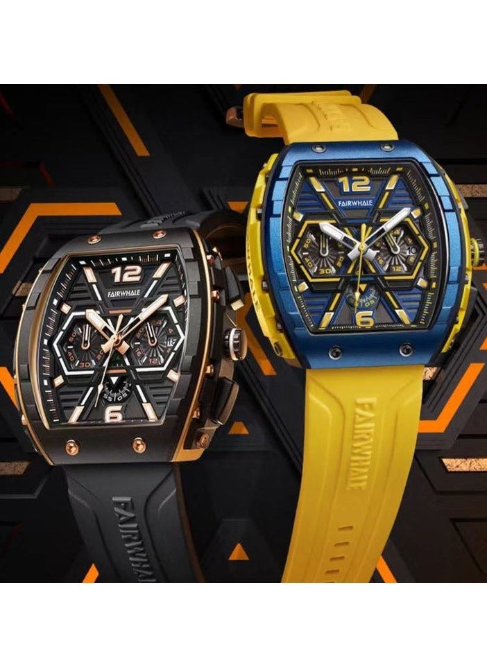 Mark Fairwhale New Luxury Multi Hand Chronograph Rubber Strap Waterproof Watch - pzsku/ZA69A699CA39406E56129Z/45/_/1706641433/169baaf9-8863-40b2-925b-1bf839515ce4