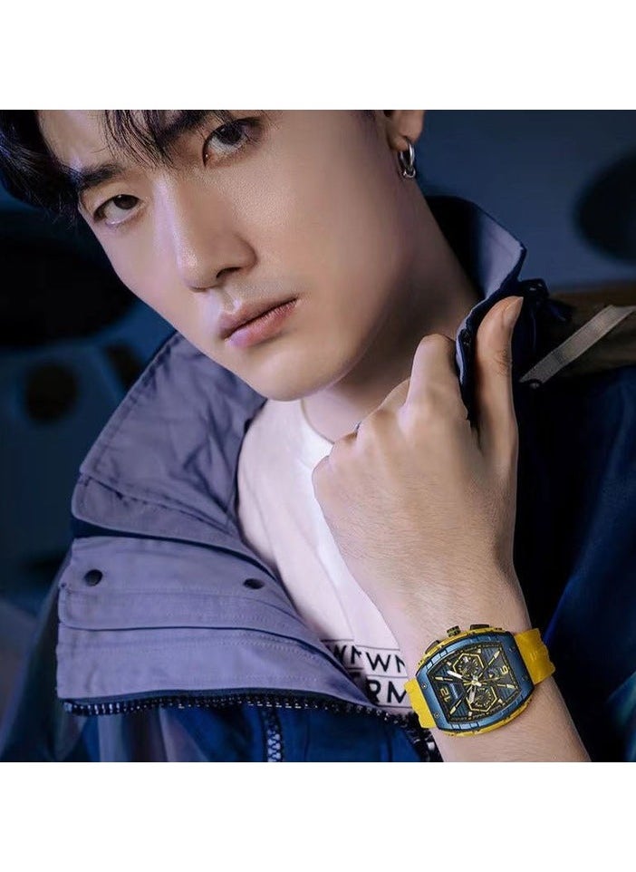 Mark Fairwhale New Luxury Multi Hand Chronograph Rubber Strap Waterproof Watch - pzsku/ZA69A699CA39406E56129Z/45/_/1706641433/6828e076-7e16-4396-98c6-d37d3d349cd5
