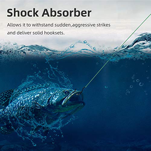 RUNCL PowerMono Fishing Line, Monofilament Fishing Line - Ultimate Strength, Shock Absorber, Suspend in Water, Knot Friendly - Mono Fishing Line (Green, 30LB(13.6kgs), 300yds) - Image 3