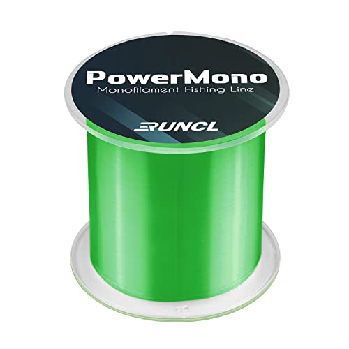 RUNCL PowerMono Fishing Line, Monofilament Fishing Line - Ultimate Strength, Shock Absorber, Suspend in Water, Knot Friendly - Mono Fishing Line (Green, 30LB(13.6kgs), 300yds) - Image 1
