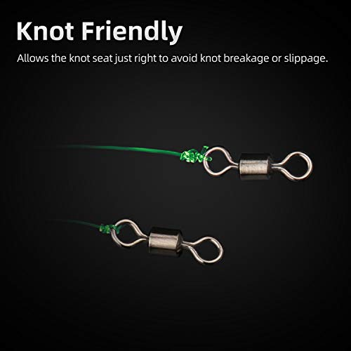 RUNCL PowerMono Fishing Line, Monofilament Fishing Line - Ultimate Strength, Shock Absorber, Suspend in Water, Knot Friendly - Mono Fishing Line (Green, 30LB(13.6kgs), 300yds) - Image 5
