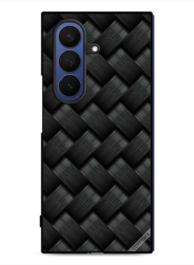 Covernex Samsung Galaxy Z Fold7 Protective Case Cover Dark Stripes Pattern - Image 1
