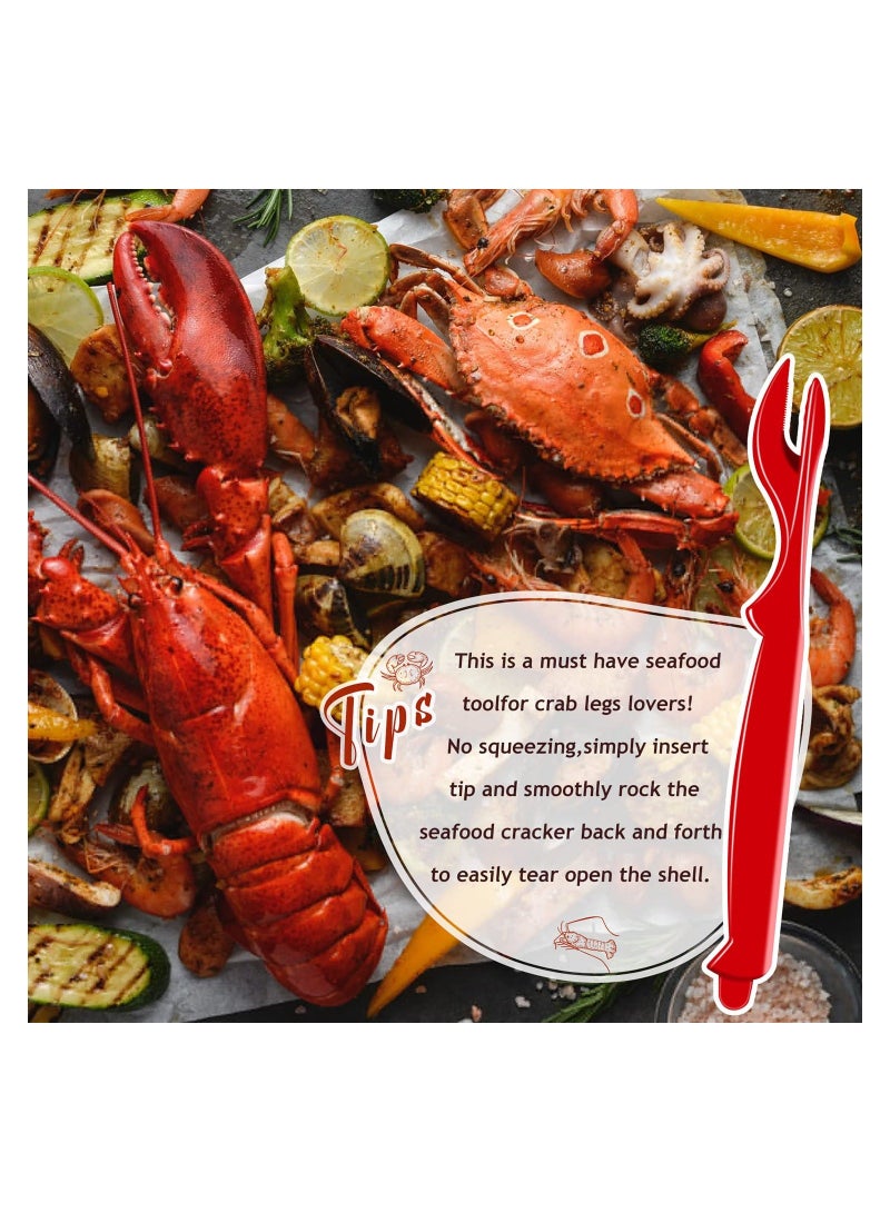 واي آند دي 20PCS Durable Crab Leg Crackers Set, Seafood Tools with Shellfish Picks Knife Easy-to-Use Opener and Lobster Kit for Lobster, Crab, Crawfish, Prawns, Shrimp - Image 3