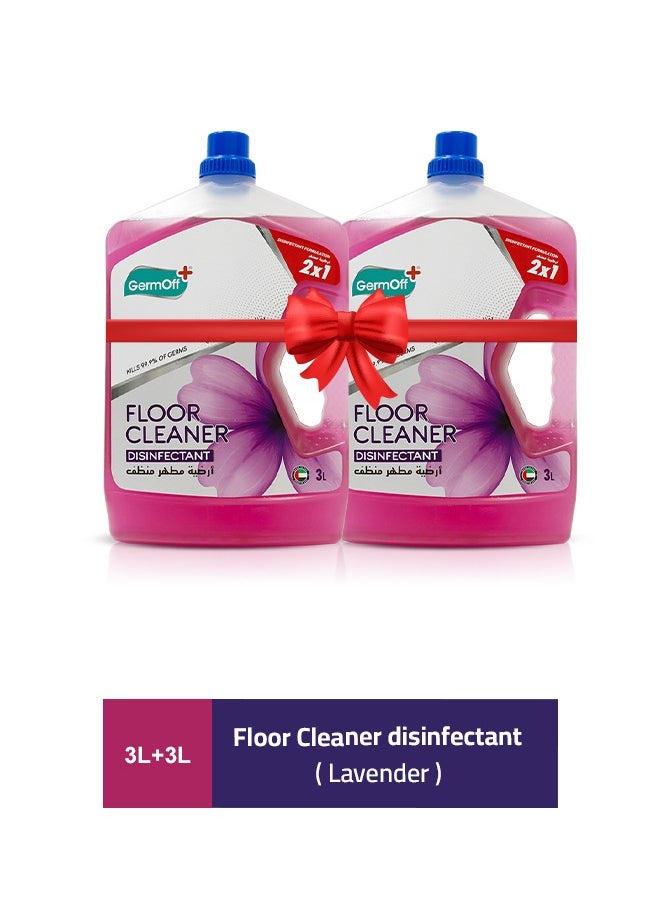 GermOff - GermOff Floor Cleaner Disinfectant Lavender  3LTR +3LTR - Image 1