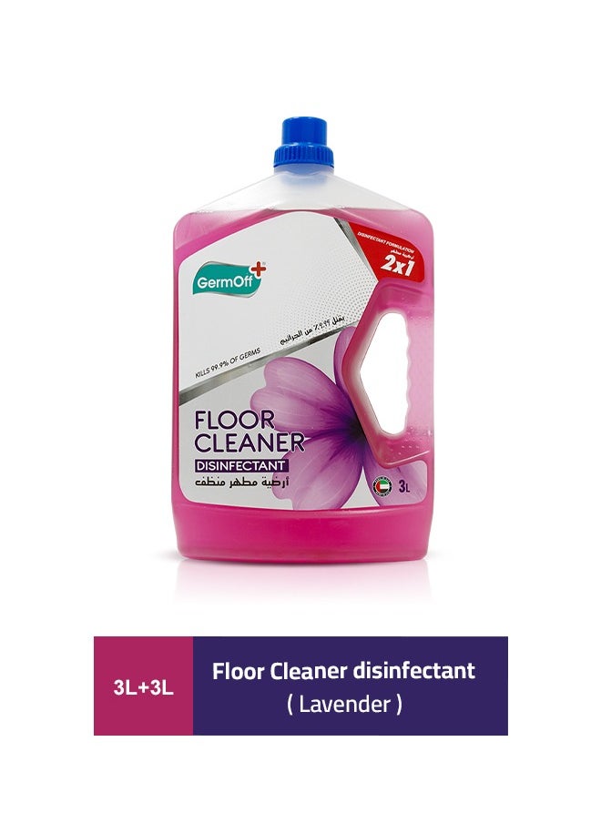 GermOff - GermOff Floor Cleaner Disinfectant Lavender  3LTR +3LTR - Image 1