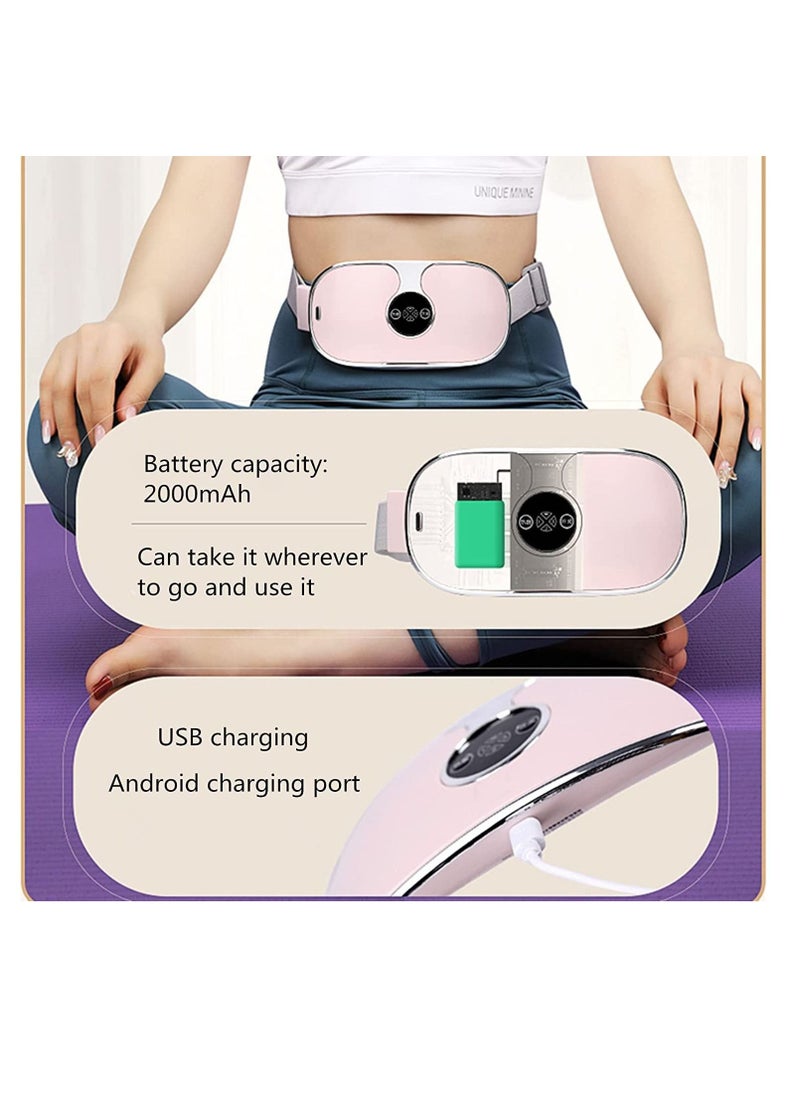 SYOSI - Heating Pads for Cramps Portable Rechargeable USB Menstrual Heating Pad Fast Period Pain Relief Heating Pad with 3 Heat and 3 Massage Modes Back or Belly Heating Pads Gifts for Women - Image 1