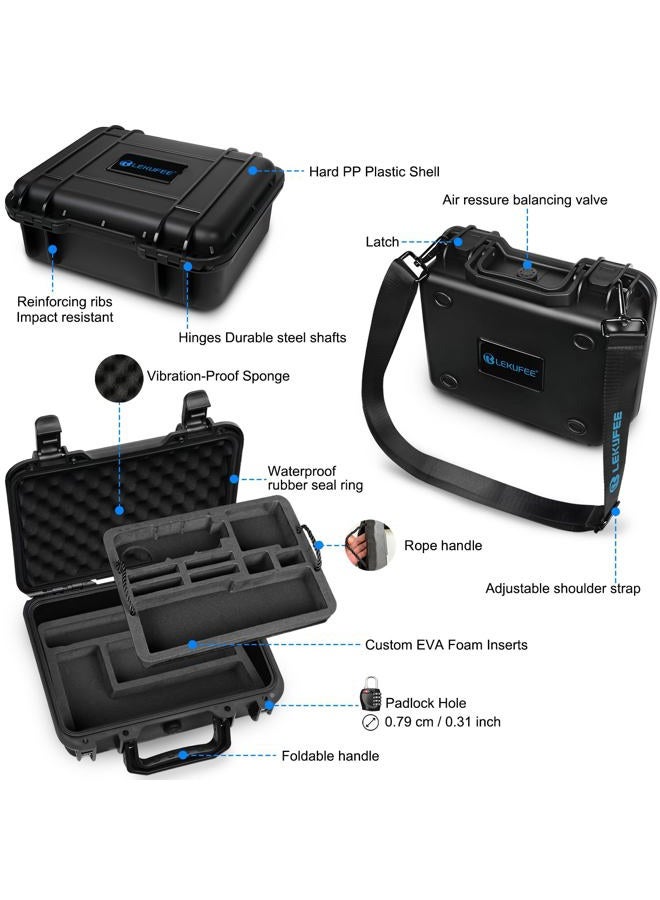 Lekufee Portable Waterproof Carrying Case Compatible with Insta360 X5/Insta360 X4/ Insta360 X3 / Insta360 ONE X2 Action Camera and More Accessories(Case Only) - Image 3