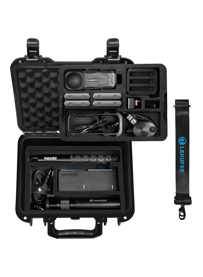 Lekufee Portable Waterproof Carrying Case Compatible with Insta360 X5/Insta360 X4/ Insta360 X3 / Insta360 ONE X2 Action Camera and More Accessories(Case Only) - Image 1