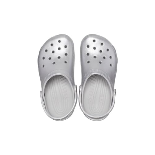 Crocs Unisex Kids 209198-0P1 Classic Metallic Cg T Sil Mtlc, Silver Metallic, 25/26 EU, Easy To Clean - Image 5