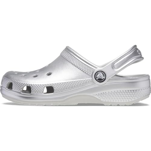 Crocs Unisex Kids 209198-0P1 Classic Metallic Cg T Sil Mtlc, Silver Metallic, 25/26 EU, Easy To Clean - Image 3