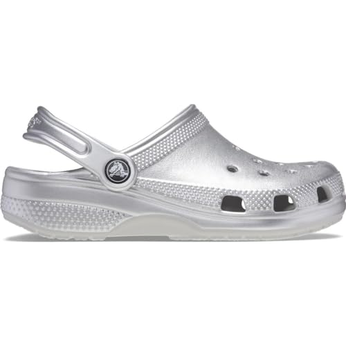 Crocs Unisex Kids 209198-0P1 Classic Metallic Cg T Sil Mtlc, Silver Metallic, 25/26 EU, Easy To Clean - Image 1