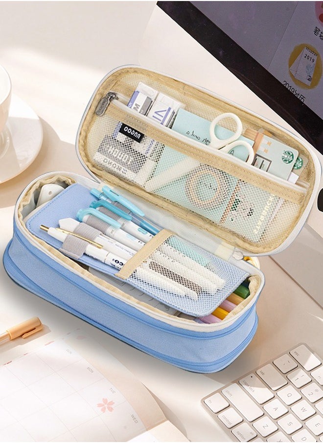 Generic - Extra Large Capacity Pencil Case ,Holds 90 Pens, Fits 20cm Ruler, 3cm-5cm Height Adjustable , Multi-functional Storage - Image 1