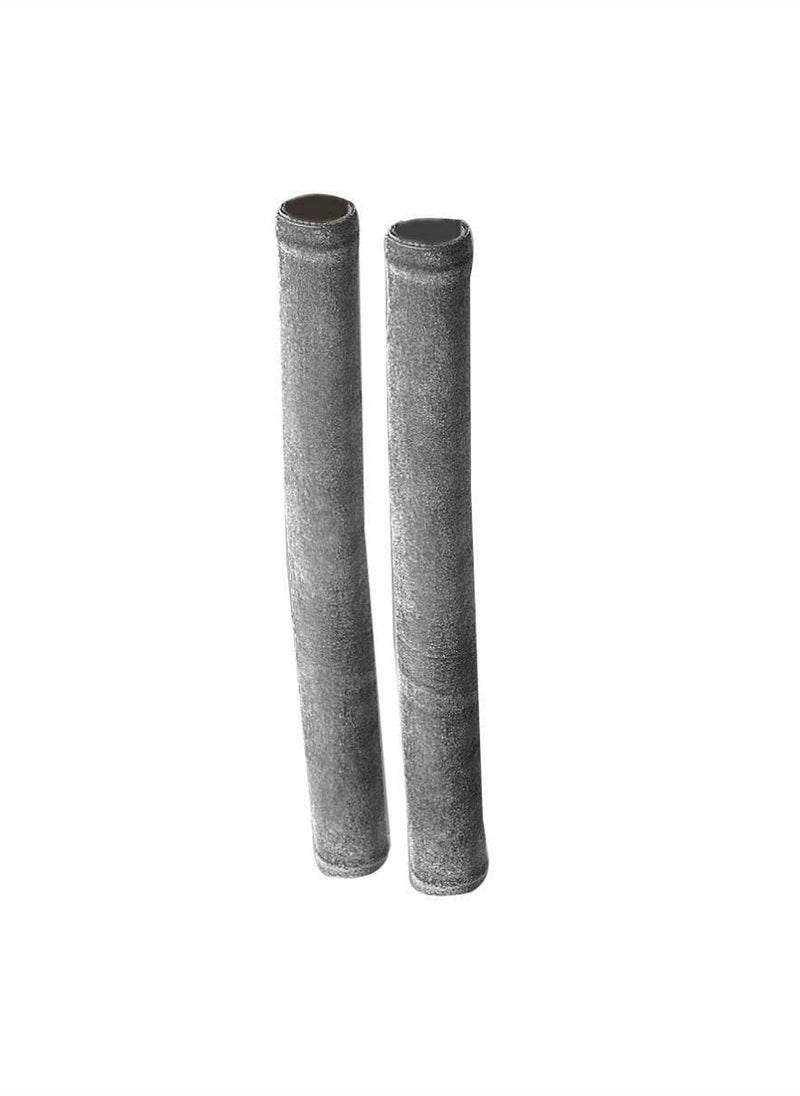 Generic 2 Pcs Refrigerator Door Handle Cover Solid Color Fridge Handles Antiskid Protector Gloves Kitchen Appliance Covers for (Light Grey)  - Image 2