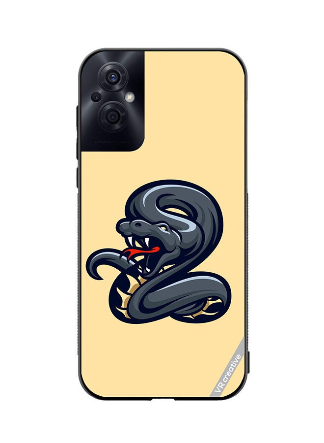 VR CREATIVE Protective Case Cover For Oppo Reno8 Z Snake Design Multicolour - Image 1