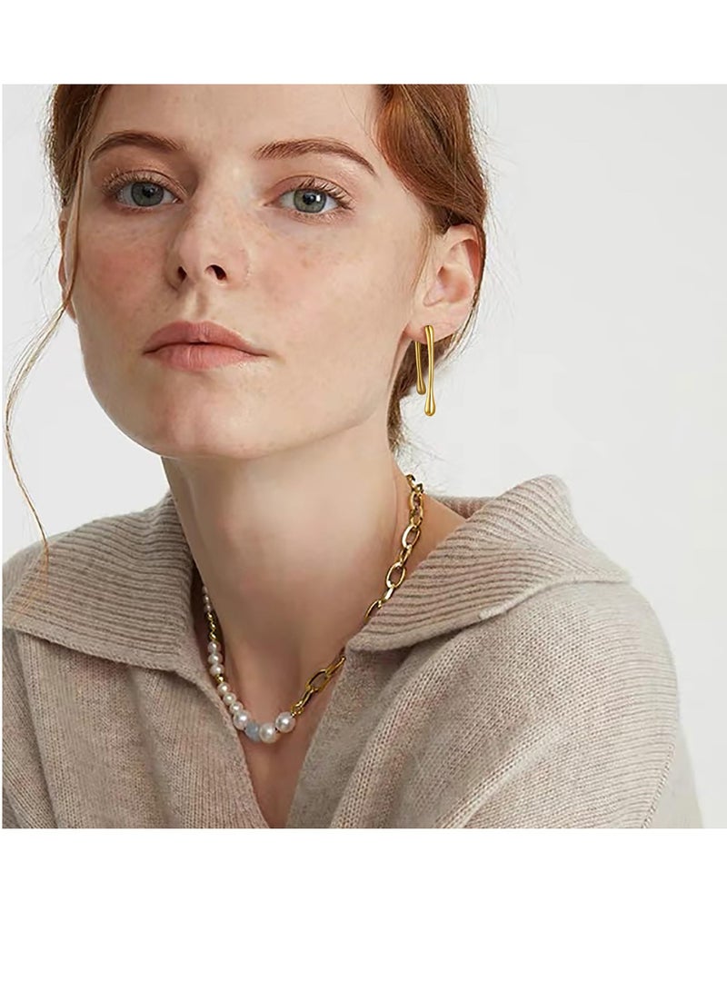 Excefore Earrings for Women, Gold Tassel Earrings, Drop Statement Tassel Earrings, Boho Statement Tassel Earrings, Hypoallergenic Earrings, Jewelry for Women Girls Gift (1 Pair) - Image 4