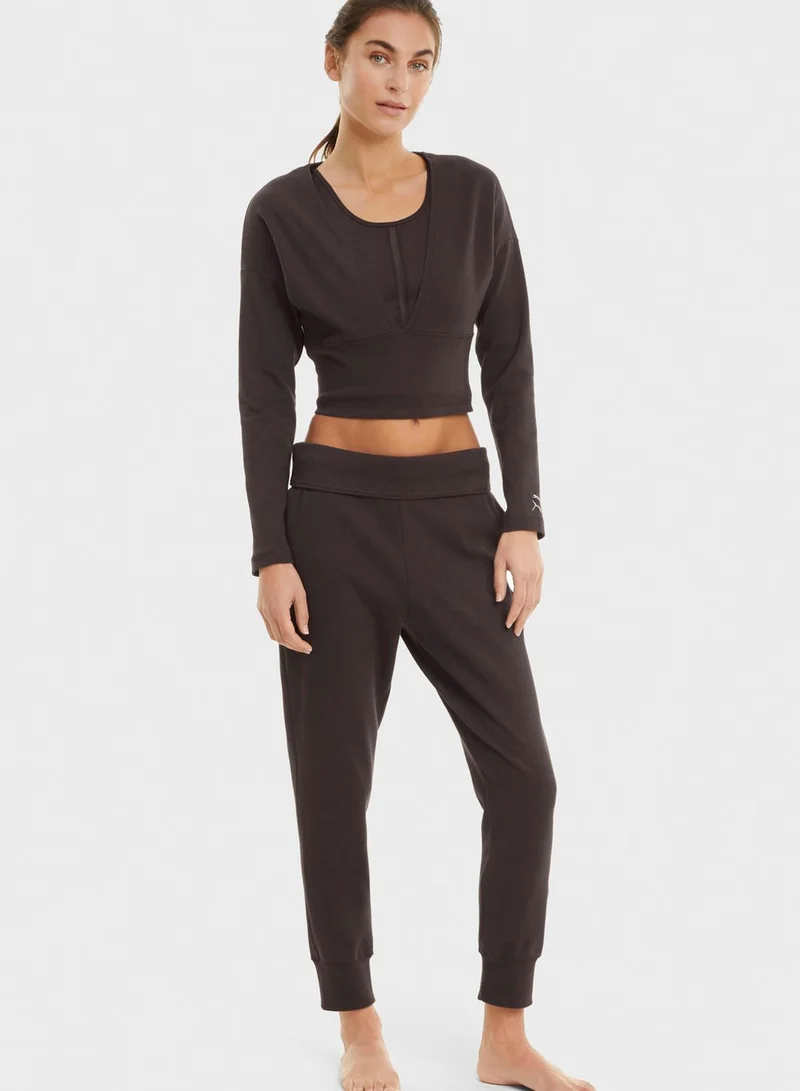 PUMA Exhale Ribbed Knit T-Shirt