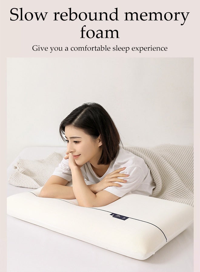 DUNISO وسادة من رغوة الذاكرة، وسادة فندقية من الألياف الدقيقة لدعم النوم العميق، وسادة ناعمة مريحة قابلة للإزالة لتخفيف آلام الرقبة، 40*70 سم - Image 4