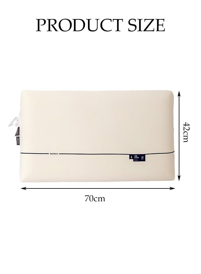 DUNISO وسادة من رغوة الذاكرة، وسادة فندقية من الألياف الدقيقة لدعم النوم العميق، وسادة ناعمة مريحة قابلة للإزالة لتخفيف آلام الرقبة، 40*70 سم - Image 2