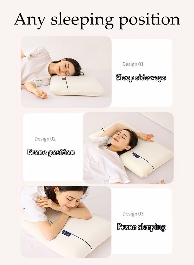 DUNISO وسادة من رغوة الذاكرة، وسادة فندقية من الألياف الدقيقة لدعم النوم العميق، وسادة ناعمة مريحة قابلة للإزالة لتخفيف آلام الرقبة، 40*70 سم - Image 3