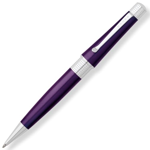 Cross Beverly Refillable Ballpoint Pen, Medium Ballpen, Includes Premium Gift Box - Deep Purple Lacquer - Image 3
