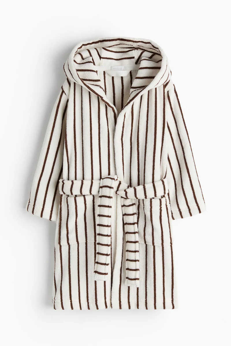 H&M Printed cotton terry dressing gown