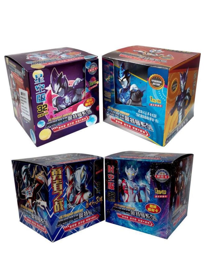 Altman Card Full Star Flash Card Rare Card Collection Supermarket School Gate Hot Explosions Children's Toys Wholesale-Color:A Box Of 32 Packs Of 224 Sheets-Specifications:Ultraman Card  - Image 1