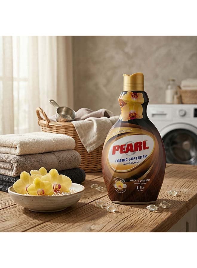 Pearl Fabric Softener Concentrate 1.5L Orchid Blossom Perfume Capsules Long Lasting Fragrance Laundry Conditioner 1.5 L - Image 5