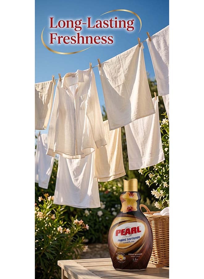 Pearl Fabric Softener Concentrate 1.5L Orchid Blossom Perfume Capsules Long Lasting Fragrance Laundry Conditioner 1.5 L - Image 3