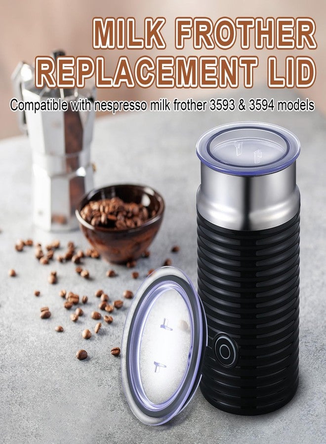 Ceoighe Milk Frother Lid Compatible with Nespresso Frother Lid Replacement Aeroccino 3 3R Milk Frothers Parts 3593 & 3594 Machines, Replacement Lids Parts Compatible with 93271 Model - Image 3