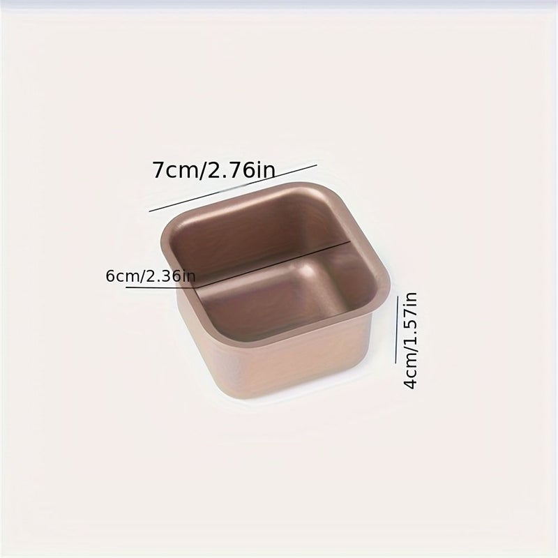 4pcs Mini Square Cake And Bread Mold Set Nonstick Stainless Steel For Perfect Toast And Pound Cakes Essential Kitchen Gadgets - Image 3