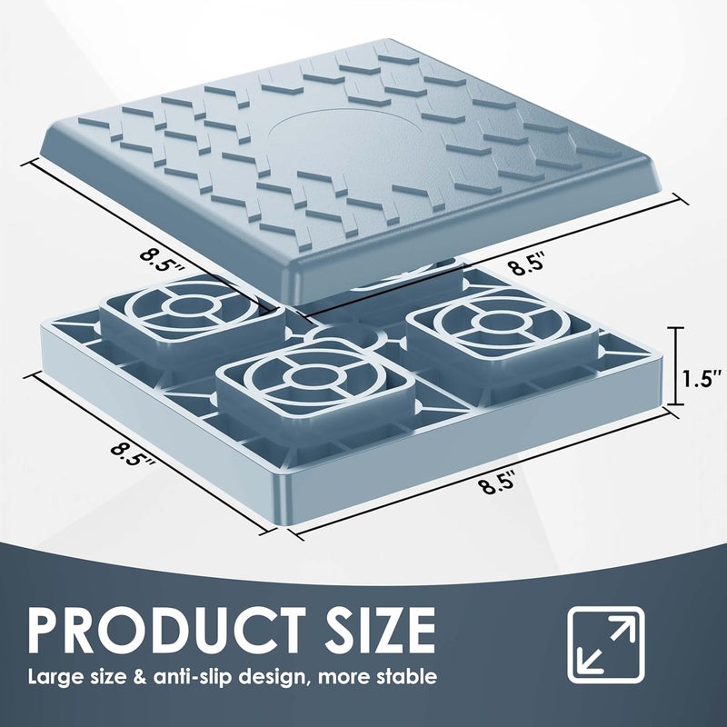 CircleRoad Heavy Duty RV Leveling Blocks 12 Pack, Interlocking Design Camper Leveling Blocks with Packing Bag, Ideal for Leveling Single and Dual Wheels (Gray) - Image 2