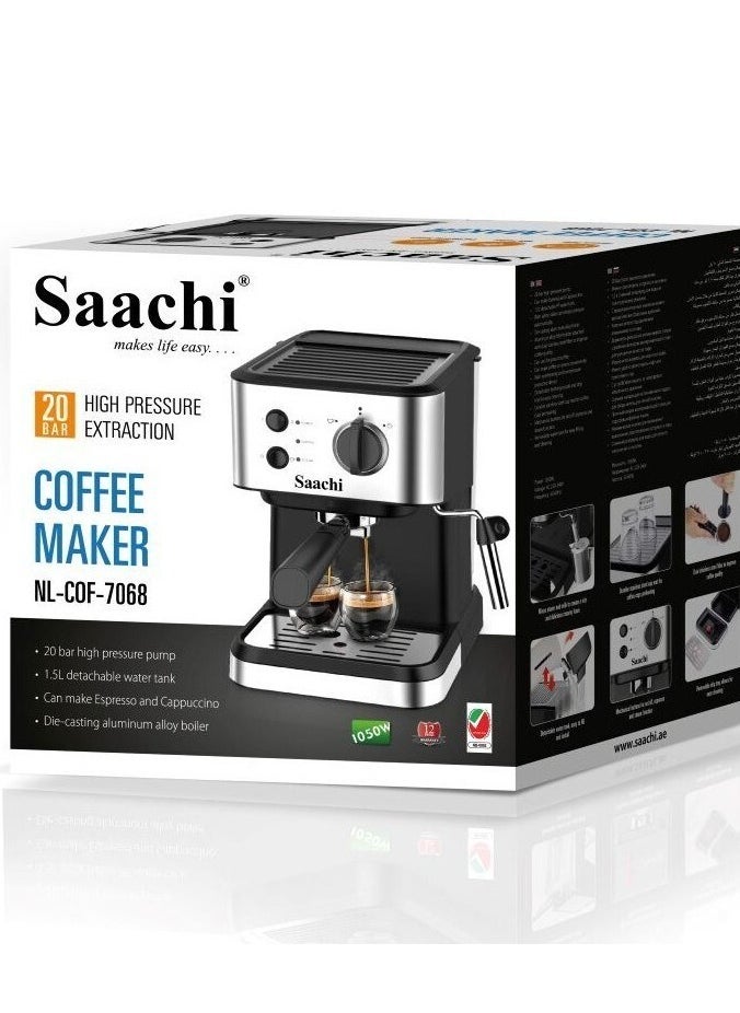 Saachi Coffee Maker NL-COF-7068-BK With 20 Bar High Pressure Pump - pzsku/ZA69BA0A6EC3C0DD0C687Z/45/_/1728762435/021773ff-9ddb-497e-8949-12c1d76c3fad