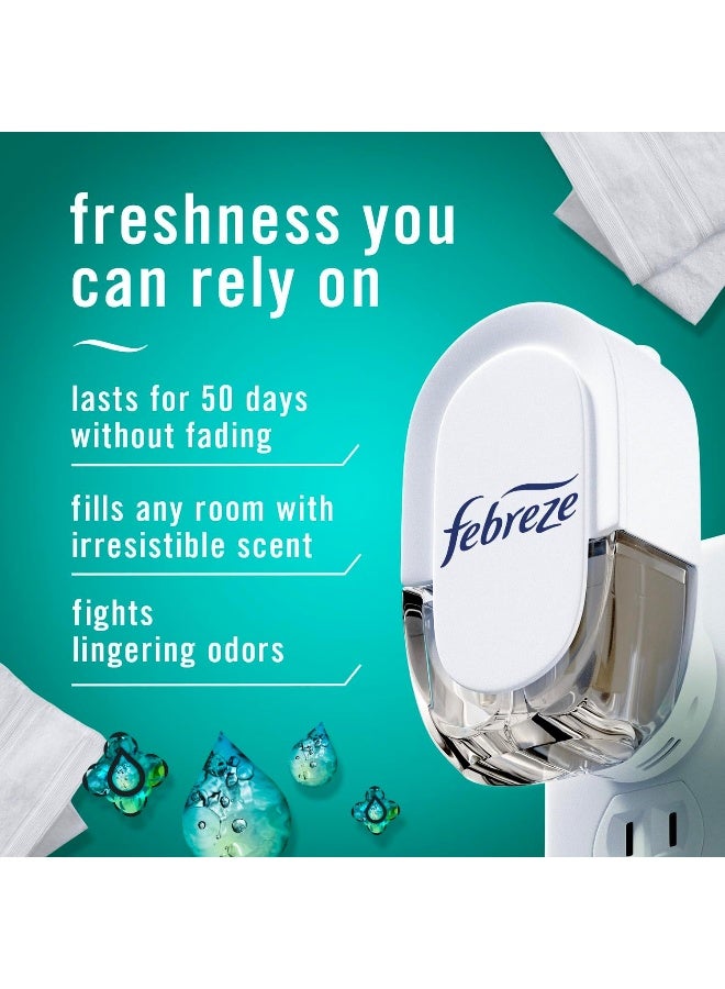 febreze Febreze Unstopables Odor-Fighting Plug Air Freshener, Fresh, (3) .87 fl. oz. Oil Refills - Image 2