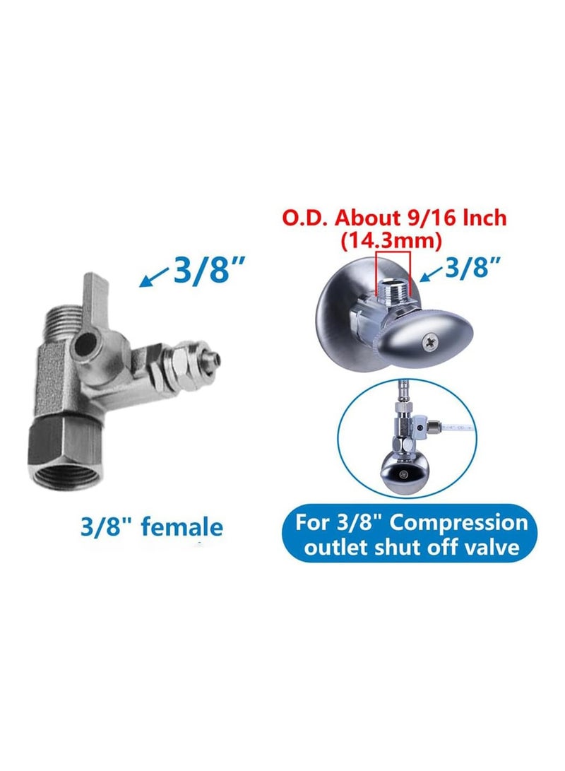 MVAQKLM  15M Refrigerator Water Line Kit, Ice Maker Installation Kit with 3/8" Feed Adapter & 1/4" OD Tubing, Quick Connect Fittings, Universal for Fridge, RO System & Water Filter, Leak Proof - Image 4