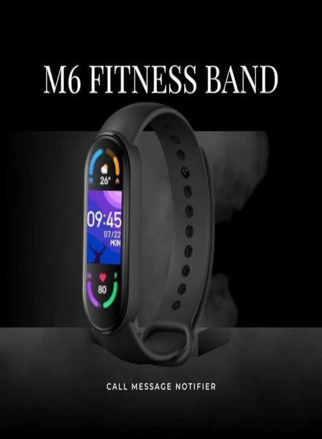 Lapras 𝟏𝟓 𝐘𝐞𝐚𝐫𝐬 𝐖𝐚𝐫𝐫𝐚𝐧𝐭𝐲 M6 Smartwatch Band with Real-Time Heart Rate & Blood Pressure Monitor, Step Counter & Fitness Tracking - Image 2