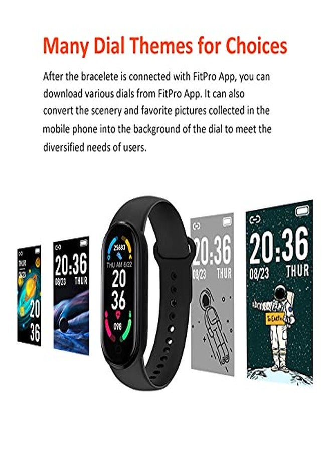 Lapras 𝟏𝟓 𝐘𝐞𝐚𝐫𝐬 𝐖𝐚𝐫𝐫𝐚𝐧𝐭𝐲 M6 Smartwatch Band with Real-Time Heart Rate & Blood Pressure Monitor, Step Counter & Fitness Tracking - Image 5