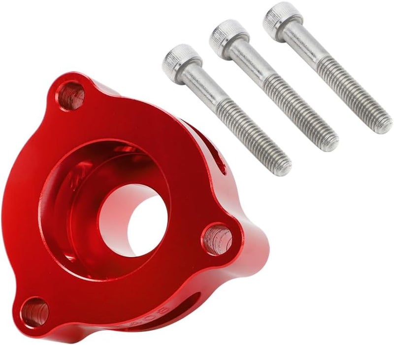 WIKIBB Blow Off Valve Adapter for Ford EcoBoost Models - CNC Billet Aluminum Red - Image 1