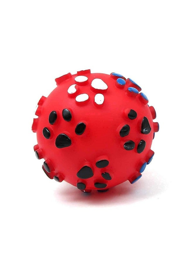 مجموعة كرات الكلاب والألعاب الصاخبة 3 في 1 للكلاب والجراء والقطط (بصمة المخلب + كرة مطاطية صلبة + كرة أسنان مضحكة) - Image 4